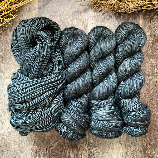 A Bitter Blue Single Yak Merino