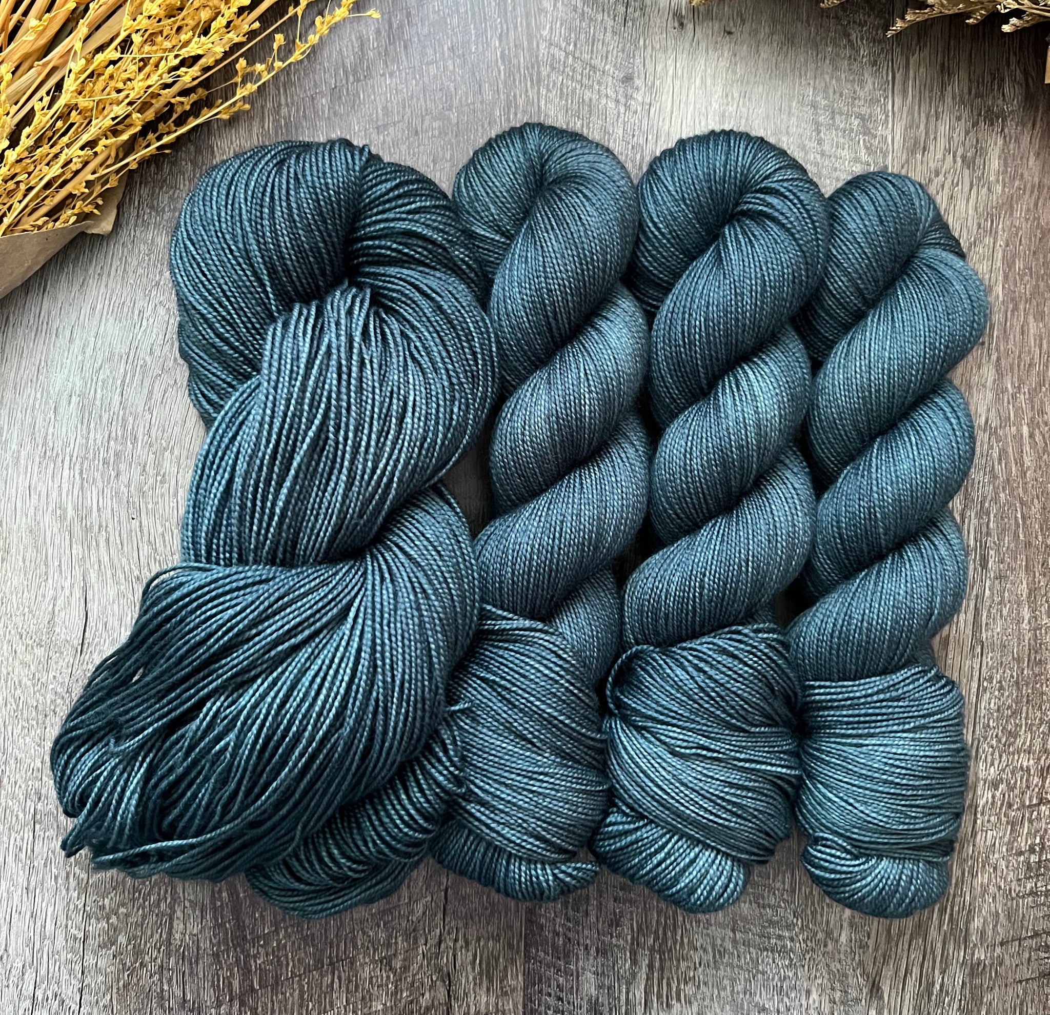 A Bitter Blue Twist Sock