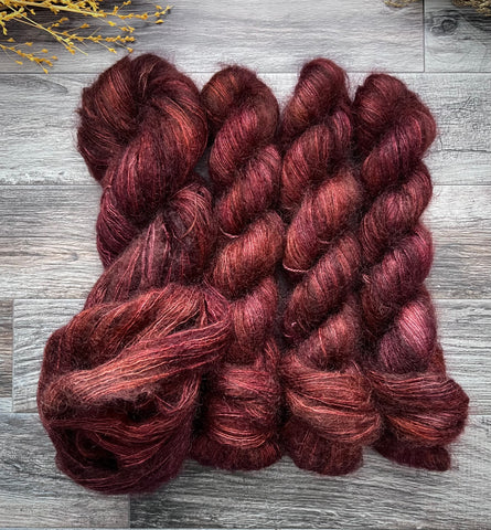 Black Coral Mohair Lace